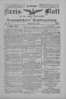 Amtliches Kreis-Blatt f&uuml;r den Kreis Neutomischel: zugleich Neutomischeler Hopfenzeitung 1898.07.08 Nr52