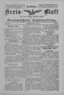 Amtliches Kreis-Blatt f&uuml;r den Kreis Neutomischel: zugleich Neutomischeler Hopfenzeitung 1898.07.12 Nr53