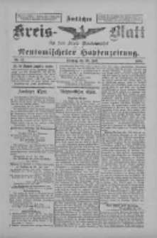 Amtliches Kreis-Blatt für den Kreis Neutomischel: zugleich Neutomischeler Hopfenzeitung 1898.07.26 Nr57
