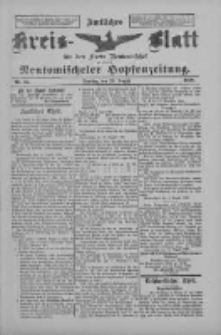 Amtliches Kreis-Blatt für den Kreis Neutomischel: zugleich Neutomischeler Hopfenzeitung 1898.08.23 Nr65