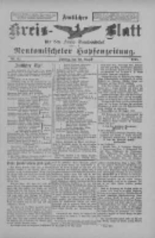 Amtliches Kreis-Blatt f&uuml;r den Kreis Neutomischel: zugleich Neutomischeler Hopfenzeitung 1898.08.30 Nr67