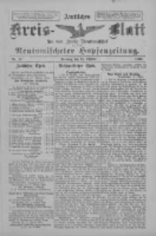 Amtliches Kreis-Blatt f&uuml;r den Kreis Neutomischel: zugleich Neutomischeler Hopfenzeitung 1898.10.18 Nr81