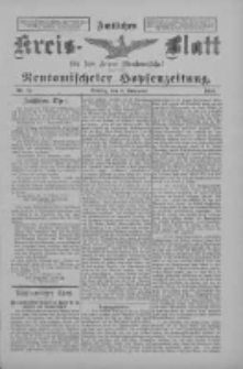 Amtliches Kreis-Blatt f&uuml;r den Kreis Neutomischel: zugleich Neutomischeler Hopfenzeitung 1898.11.08 Nr87