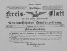 Amtliches Kreis-Blatt für den Kreis Neutomischel: zugleich Neutomischeler Hopfenzeitung 1898.11.26 Nr92a
