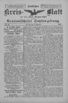 Amtliches Kreis-Blatt f&uuml;r den Kreis Neutomischel: zugleich Neutomischeler Hopfenzeitung 1898.12.02 Nr94