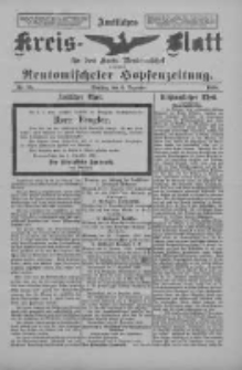 Amtliches Kreis-Blatt f&uuml;r den Kreis Neutomischel: zugleich Neutomischeler Hopfenzeitung 1898.12.06 Nr95