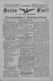 Amtliches Kreis-Blatt f&uuml;r den Kreis Neutomischel: zugleich Neutomischeler Hopfenzeitung 1898.12.20 Nr99