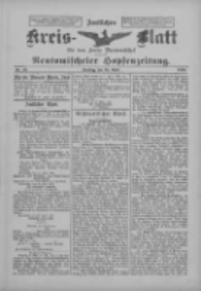 Amtliches Kreis-Blatt f&uuml;r den Kreis Neutomischel: zugleich Neutomischeler Hopfenzeitung 1899.04.25 Nr32