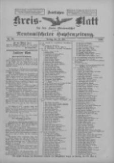 Amtliches Kreis-Blatt f&uuml;r den Kreis Neutomischel: zugleich Neutomischeler Hopfenzeitung 1899.05.19 Nr39