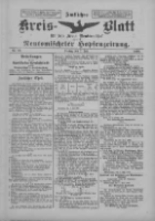 Amtliches Kreis-Blatt f&uuml;r den Kreis Neutomischel: zugleich Neutomischeler Hopfenzeitung 1899.07.07 Nr52