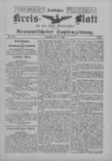 Amtliches Kreis-Blatt f&uuml;r den Kreis Neutomischel: zugleich Neutomischeler Hopfenzeitung 1899.07.11 Nr53