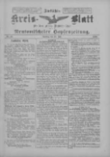 Amtliches Kreis-Blatt f&uuml;r den Kreis Neutomischel: zugleich Neutomischeler Hopfenzeitung 1899.07.18 Nr55