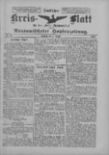 Amtliches Kreis-Blatt f&uuml;r den Kreis Neutomischel: zugleich Neutomischeler Hopfenzeitung 1899.08.08 Nr61