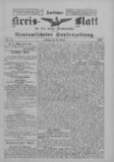 Amtliches Kreis-Blatt für den Kreis Neutomischel: zugleich Neutomischeler Hopfenzeitung 1899.08.18 Nr64