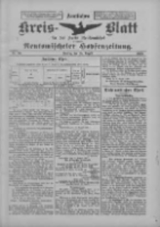 Amtliches Kreis-Blatt f&uuml;r den Kreis Neutomischel: zugleich Neutomischeler Hopfenzeitung 1899.08.25 Nr66