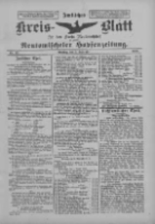 Amtliches Kreis-Blatt für den Kreis Neutomischel: zugleich Neutomischeler Hopfenzeitung 1899.09.05 Nr69