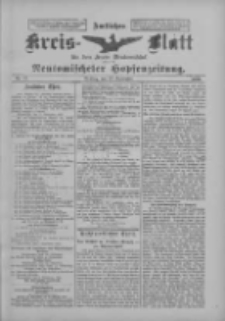 Amtliches Kreis-Blatt f&uuml;r den Kreis Neutomischel: zugleich Neutomischeler Hopfenzeitung 1899.09.12 Nr71