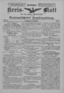 Amtliches Kreis-Blatt f&uuml;r den Kreis Neutomischel: zugleich Neutomischeler Hopfenzeitung 1899.10.24 Nr83
