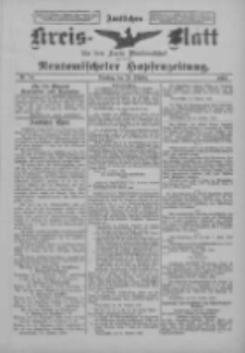 Amtliches Kreis-Blatt für den Kreis Neutomischel: zugleich Neutomischeler Hopfenzeitung 1899.10.31 Nr85