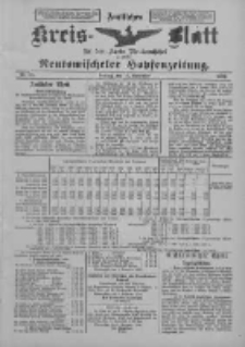 Amtliches Kreis-Blatt f&uuml;r den Kreis Neutomischel: zugleich Neutomischeler Hopfenzeitung 1899.11.10 Nr88