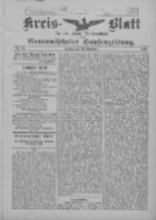 Amtliches Kreis-Blatt f&uuml;r den Kreis Neutomischel: zugleich Neutomischeler Hopfenzeitung 1899.11.24 Nr92