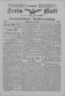 Amtliches Kreis-Blatt f&uuml;r den Kreis Neutomischel: zugleich Neutomischeler Hopfenzeitung 1900.02.27 Nr17