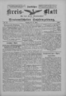 Amtliches Kreis-Blatt f&uuml;r den Kreis Neutomischel: zugleich Neutomischeler Hopfenzeitung 1900.03.27 Nr25