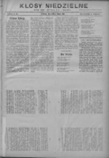 Kłosy Niedzielne: dodatek literacki i powieściowy do Nr41 "Orędownika" 1910.02.20