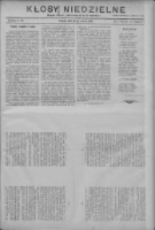 Kłosy Niedzielne: dodatek literacki i powieściowy do Nr65 "Orędownika" 1910.03.20