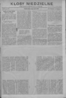 Kłosy Niedzielne: dodatek literacki i powieściowy do Nr71 "Orędownika" 1910.03.27