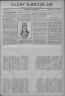 Kłosy Niedzielne: dodatek literacki i powieściowy do Nr88 "Orędownika" 1910.04.17