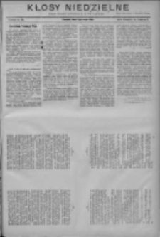 Kłosy Niedzielne: dodatek literacki i powieściowy do Nr100 "Orędownika" 1910.05.01