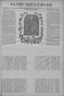 Kłosy Niedzielne: dodatek literacki i powieściowy do Nr105 "Orędownika" 1910.05.08