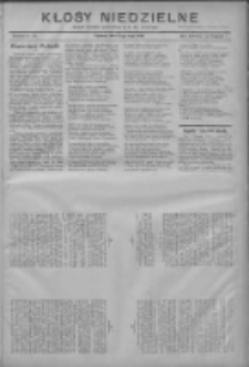 Kłosy Niedzielne: dodatek literacki i powieściowy do Nr111 "Orędownika" 1910.05.15