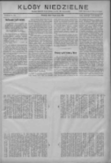 Kłosy Niedzielne: dodatek literacki i powieściowy do Nr116 "Orędownika" 1910.05.22