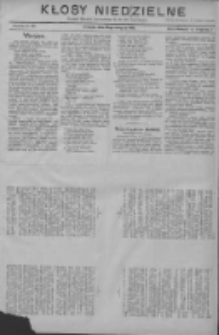 Kłosy Niedzielne: dodatek literacki i powieściowy do Nr191 "Orędownika" 1910.08.21