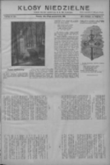 Kłosy Niedzielne: dodatek literacki i powieściowy do Nr250 "Orędownika" 1910.10.30