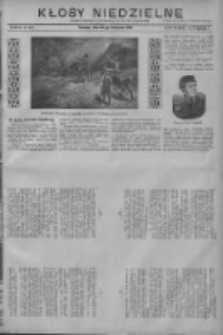 Kłosy Niedzielne: dodatek literacki i powieściowy do Nr272 "Orędownika" 1910.11.27