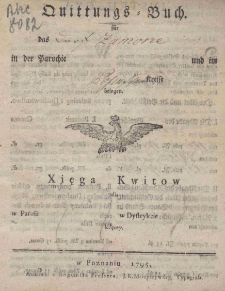 Quittungs-Buch für das [...] in der Parochie [...]