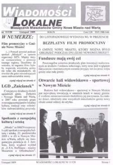 Wiadomości Lokalne 2009 R.9 Nr11(128)