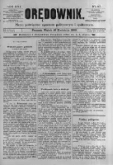 Orędownik: pismo poświęcone sprawom politycznym i spółecznym. 1886.04.16 R.16 nr87