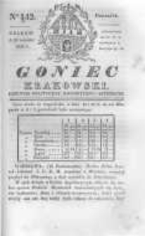 Goniec Krakowski: dziennik polityczny, historyczny i literacki. 1830.10.21 nr142