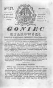 Goniec Krakowski: dziennik polityczny, historyczny i literacki. 1830.12.22 nr177