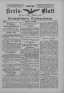 Amtliches Kreis-Blatt f&uuml;r den Kreis Neutomischel: zugleich Neutomischeler Hopfenzeitung 1900.04.03 Nr27