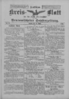 Amtliches Kreis-Blatt f&uuml;r den Kreis Neutomischel: zugleich Neutomischeler Hopfenzeitung 1900.04.20 Nr31