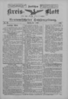 Amtliches Kreis-Blatt f&uuml;r den Kreis Neutomischel: zugleich Neutomischeler Hopfenzeitung 1900.05.08 Nr36