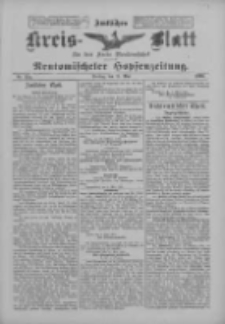 Amtliches Kreis-Blatt f&uuml;r den Kreis Neutomischel: zugleich Neutomischeler Hopfenzeitung 1900.05.11 Nr37a