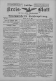 Amtliches Kreis-Blatt f&uuml;r den Kreis Neutomischel: zugleich Neutomischeler Hopfenzeitung 1900.05.18 Nr39