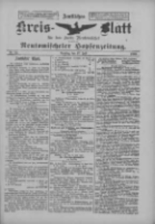 Amtliches Kreis-Blatt f&uuml;r den Kreis Neutomischel: zugleich Neutomischeler Hopfenzeitung 1900.07.17 Nr55
