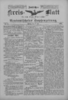 Amtliches Kreis-Blatt f&uuml;r den Kreis Neutomischel: zugleich Neutomischeler Hopfenzeitung 1900.07.27 Nr58